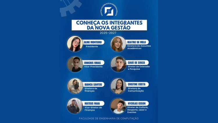 Nova gestão do Centro Acadêmico Janderson Souza- Faculdade de Engenharia de Computação.